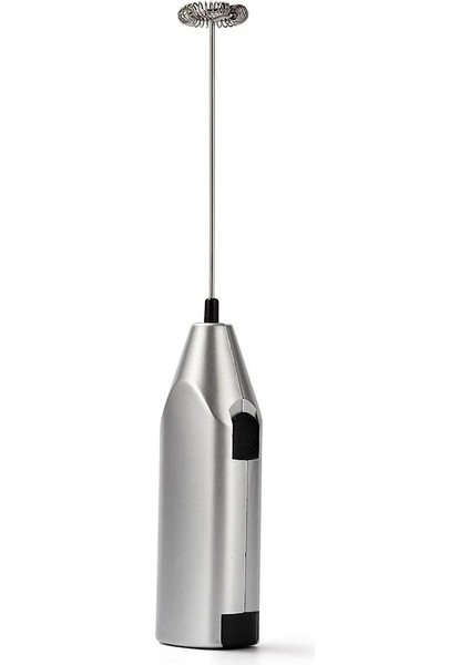 Gümüş Tarzı Mini Saplı Karıştırıcı Pille Çalışan El Elektrikli Mikser Içecek Kahve Çırpma Sütü Köpürtücü Mikser Pratik Mutfak Pişirme Çok (Yurt Dışından)