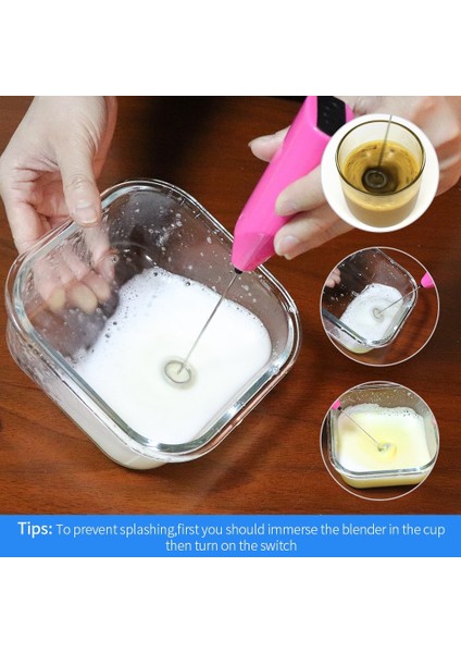 Gümüş Tarzı Mini Saplı Karıştırıcı Pille Çalışan El Elektrikli Mikser Içecek Kahve Çırpma Sütü Köpürtücü Mikser Pratik Mutfak Pişirme Çok (Yurt Dışından) indirimleri