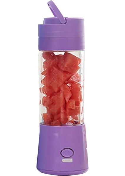 Bir Stil USB Şarj Taşınabilir Elektrikli Meyve Sıkacağı 380ML Mini Elektrikli Meyve Suyu Bardağı Shakes ve Smoothies Için Blender Fincan (Yurt Dışından)
