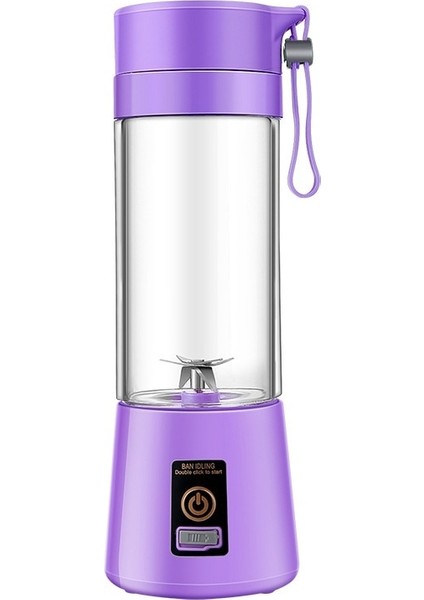 Mor Tarzı Taşınabilir Blender USB Kablosuz Mikser Elektrikli Meyve Sıkacağı Makinesi Smoothie Blender Mini Mutfak Robotu Kişisel Blender Meyve Suyu Karıştırıcıları (Yurt Dışından)