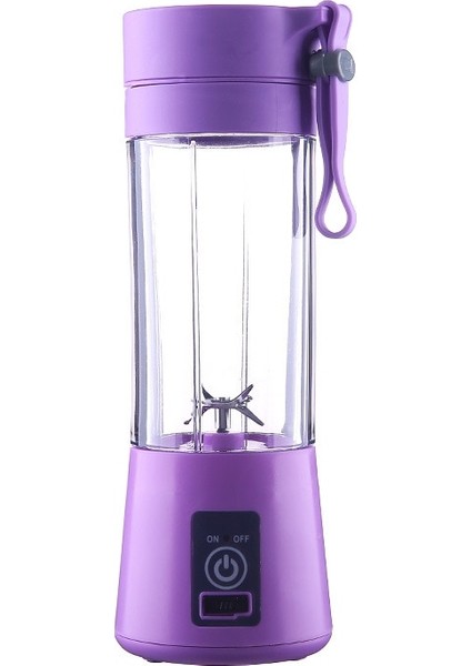 Mor Tarzı USB Şarj Edilebilir Taşınabilir Kolay Blender Mini Sıkacağı Çok Fonksiyonlu USB Şarj Suyu Bardağı Meyve Elektrikli Suyu Karıştırma Fincan (Yurt Dışından)