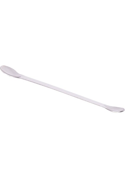 Açık Gri Tarzı Laboratuvar Için 22CM Çift Başlı Paslanmaz Çelik Reaktif Örnekleme Kaşığı Karıştırıcı (Yurt Dışından)