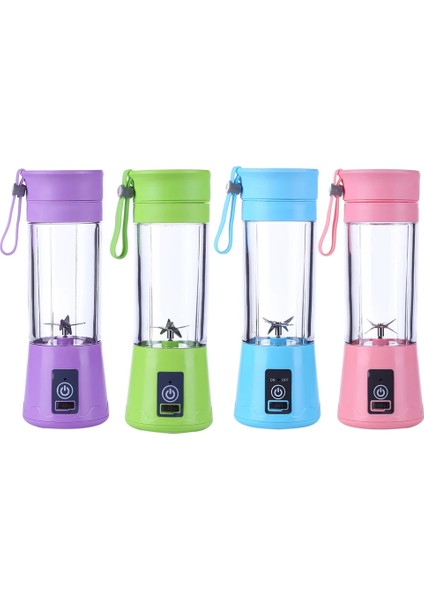 Mor Tarzı 380ML 6 Bıçaklı Limon Suyu Sıkacağı Makinesi Taşınabilir Gıda Blender Mikser Hızlı Meyve Suyu Kesme Gücü Meyve Karıştırma Fincan (Yurt Dışından)
