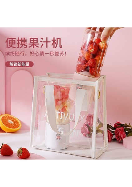 Pembe Stil 36V Mini Taşınabilir Meyve Sıkacağı Turuncu USB Elektrikli Blender Meyve Smoothie Blender Makinesi Kişisel Mutfak Robotu Üreticisi Meyve Sıkacağı (Yurt Dışından)