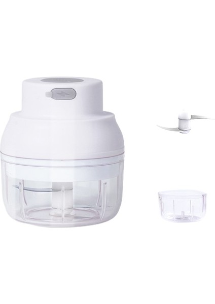 No.1 Tarzı Elektrikli Sarımsak Ezici Mini USB Şarj Ezici Doğrayıcı Biber Biber Sebze Kuruyemiş Kıyma Makinesi Blender (Yurt Dışından)