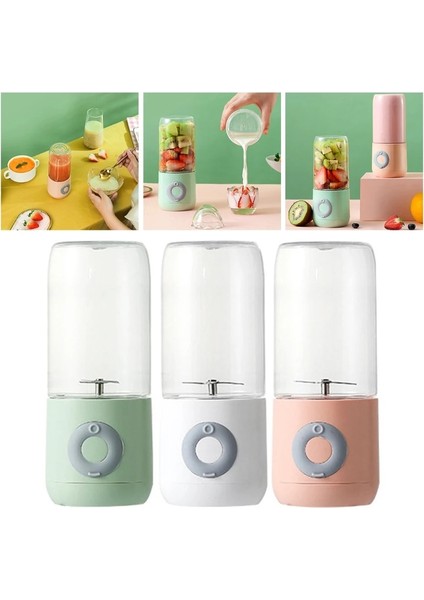 Beyaz Stil Taşınabilir Kişisel Blender Mini Seyahat Meyve Buz Elektrikli Smoothie Blender Meyve Sıkacağı Bardak Yapıcı Mikser 4 Bıçaklı Şarj Edilebilir Perakende Satış (Yurt Dışından)