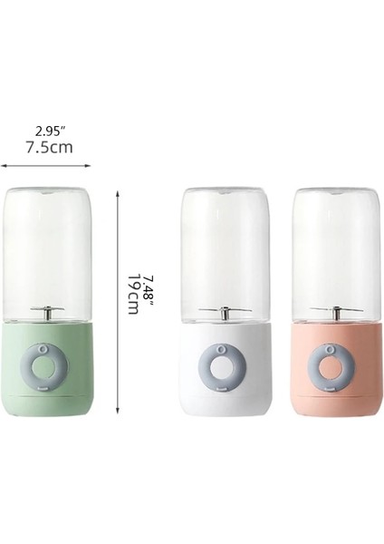 Beyaz Stil Taşınabilir Kişisel Blender Mini Seyahat Meyve Buz Elektrikli Smoothie Blender Meyve Sıkacağı Bardak Yapıcı Mikser 4 Bıçaklı Şarj Edilebilir Perakende Satış (Yurt Dışından)