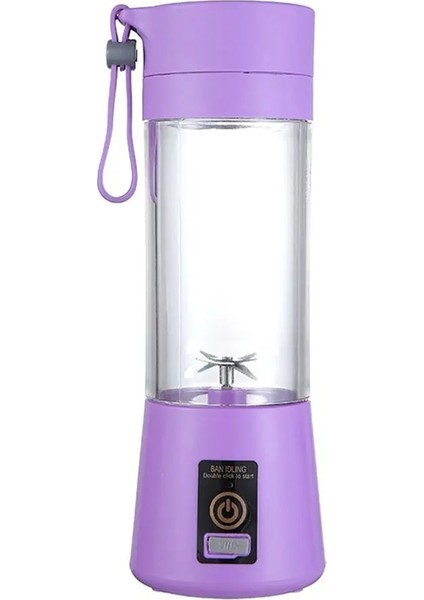 Mor Tarzı Taşınabilir Blender USB Mikser Elektrikli Meyve Sıkacağı Makinesi Smoothie Blender Mini Mutfak Robotu Kişisel Limon Sıkacağı Portakal Sıkacağı (Yurt Dışından)