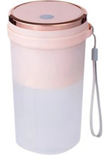 Pembe Stil USB Elektrikli Güvenlik Sıkacağı Kupası 6 Bıçaklı Meyve Suyu Karıştırıcı Şarj Edilebilir Meyve Suyu Karıştırma Ezme Buz Smoothie Maker (Yurt Dışından)