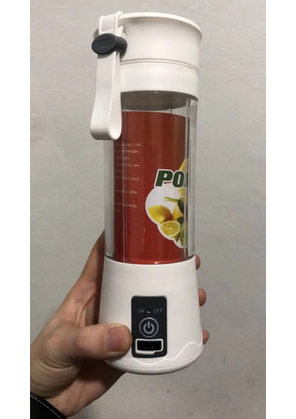 Beyaz Stil Mini Taşınabilir Portakal Sıkacağı USB Elektrikli Mikser Meyve Smoothie Blender Makinesi Kişisel Mutfak Robotu Maker Suyu Sıkacağı (Yurt Dışından)