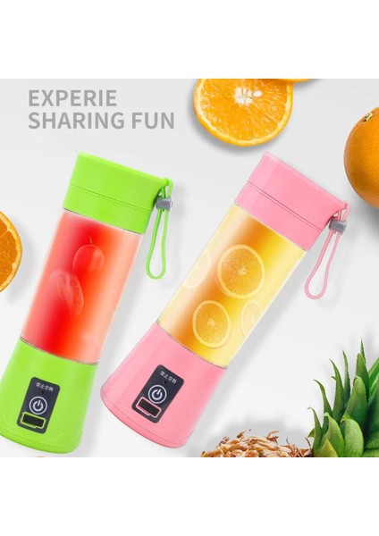 Beyaz Stil Mini Taşınabilir Portakal Sıkacağı USB Elektrikli Mikser Meyve Smoothie Blender Makinesi Kişisel Mutfak Robotu Maker Suyu Sıkacağı (Yurt Dışından)