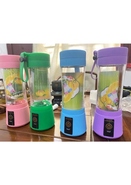 Mavi Stil Taşınabilir Blender, Kişisel Boyutlu Elektrikli USB Sıkacağı Kupası, Meyve, Smoothie, Bebek Maması Karıştırma Makinesi, Elektrikli Meyve Mikseri (Yurt Dışından)
