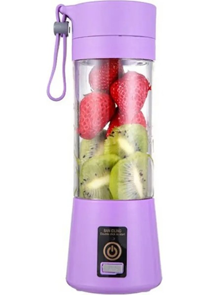 Mor Tarzı Taşınabilir Blender USB Mikser Elektrikli Meyve Sıkacağı Makinesi Smoothie Blender Mini Mutfak Robotu Kişisel Limon Sıkacağı Portakal Sıkacağı (Yurt Dışından)