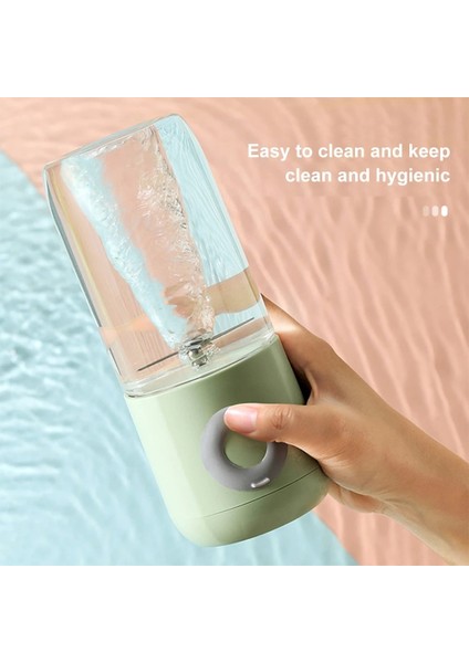 Yeşil Stil 6 Bıçaklı 500ML Elektrikli Meyve Sıkacağı Bardak Taşınabilir Smoothie Blender Mini Mikser Sıkacağı Suyu USB Şarj Vitamer Meyve Sıkacağı (Yurt Dışından)