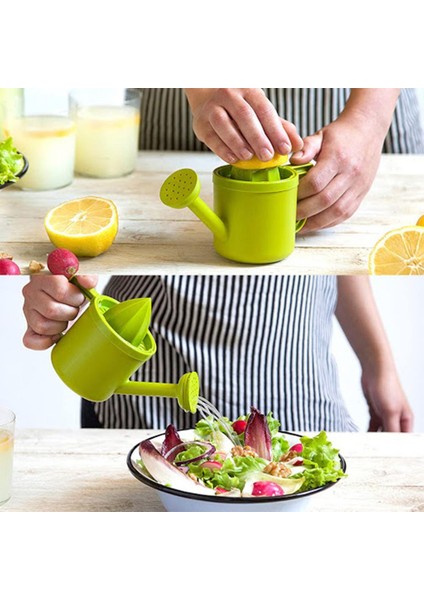 Plastik Bahçıvan Limon Sıkacağı, Manuel Kullanımlı Pratik Mutfak Aleti, Büyük Hazne, Limon Suyu, Limonata, Salata Yapıcı (Yurt Dışından)