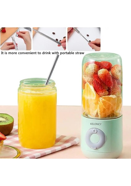 Beyaz Stil Mini Portable Blender 6 Cutter Usbcharging Electric Juicer Suitable For Sports Travel And Outdoor Food Mixer Batidora De Vaso (Yurt Dışından) indirimleri