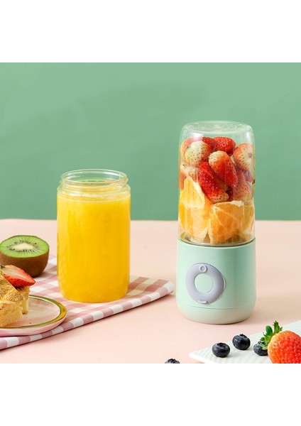 Yeşil Stil 6 Blade Blades Mini Juicer Apple Orange Electric Portable Blender Smoothie Maker Juice Mixer For Food Processor Fruit Juicer (Yurt Dışından)