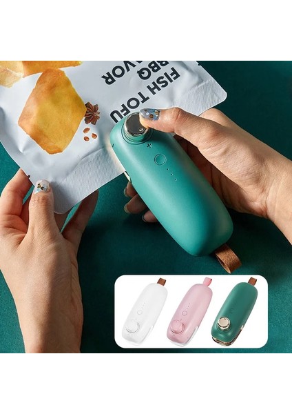 Yeşil Şarj Tarzı USB Şarj Vakum Kapama Makinesi Taşınabilir El Basıncı Mini Isıtma Plastik Ambalaj Gıda Sızdırmazlık Cihazı Ev Mutfak Için (Yurt Dışından)