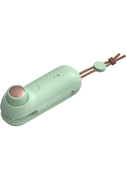 Mavi Stil USB Şarj Edilebilir Kapama Makinesi 3 Dişli Ayarı Mini Taşınabilir Presleme Isıtma Vakumlu Gıda Mühürleyen Paketleyici (Yurt Dışından)
