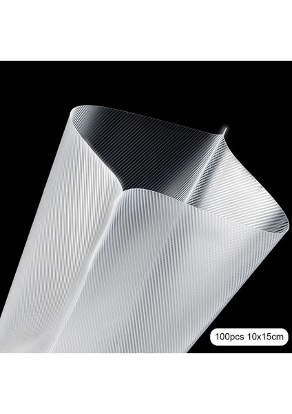 100PCS10X15CM Tarzı Gıda Sous Vide Vakum Mühürleyen Torbalar Çift Taraflı Tahıl Et Meyve Sebze Depolama Ambalaj Gıda Tasarrufu Çanta 500CM Serbest Kesme (Yurt Dışından)