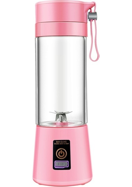 Pembe Tarzı Taşınabilir Blender Elektrikli Meyve Sıkacağı Blender USB Blender Mutfak Robotu Smoothie Blender Kişisel El Mikseri Sıkacağı Sıkacağı (Yurt Dışından)