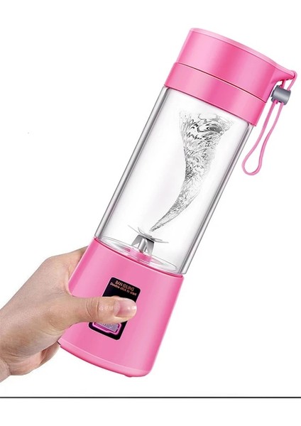 Pembe Tarzı Taşınabilir Blender Elektrikli Meyve Sıkacağı Blender USB Blender Mutfak Robotu Smoothie Blender Kişisel El Mikseri Sıkacağı Sıkacağı (Yurt Dışından)