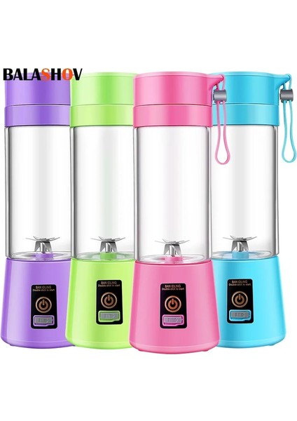 Pembe Tarzı Taşınabilir Blender Elektrikli Meyve Sıkacağı Blender USB Blender Mutfak Robotu Smoothie Blender Kişisel El Mikseri Sıkacağı Sıkacağı (Yurt Dışından)