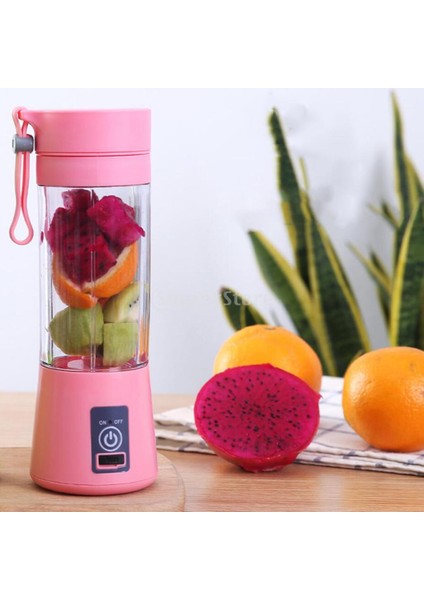 Yeşil Stil Taşınabilir Mikser USB Elektrikli Meyve Sıkacağı El Smoothie Maker Blender Karıştırma Şarj Edilebilir Mini Suyu Şişesi Bardak Extractor (Yurt Dışından)