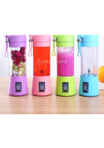 Yeşil Stil Taşınabilir Mikser USB Elektrikli Meyve Sıkacağı El Smoothie Maker Blender Karıştırma Şarj Edilebilir Mini Suyu Şişesi Bardak Extractor (Yurt Dışından)