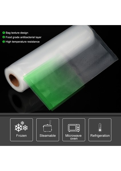 3 Rulo 15 x 500CM Stili Beyaz Yunus Mutfak 3 Rulo Gıda Vakumlu Paketleme Torbaları x Gıda Tasarrufu Ruloları Için 500CM Ev Sızdırmazlık Vakumlu Paketleme Torbaları (Yurt Dışından) indirimleri