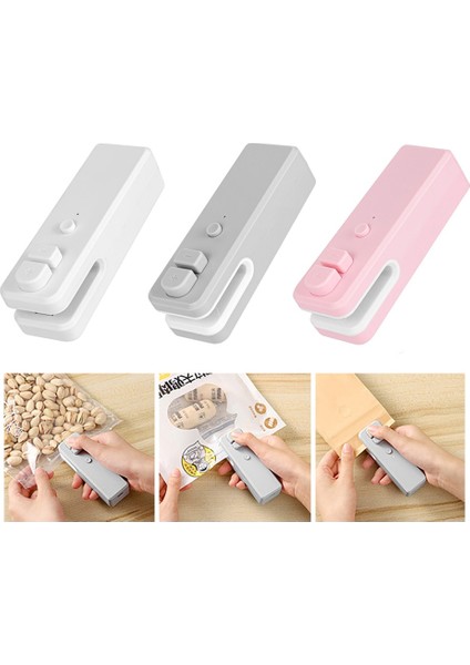 Gri Tarzı Taşınabilir Plastik Torba Isı Mühürleyen Mini USB Şarj Gıda Sızdırmazlık Vakum Makinesi Aperatif 2 1 El Mühürleyen Mutfak Aksesuarları (Yurt Dışından) fiyatları