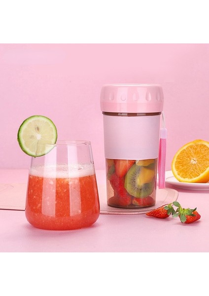 Mavi Stil 300ML Sıkacakları Mini Şarj Edilebilir USB Taşınabilir Ev Mikser Mutfak Robotu Blender Sıkacakları Makinesi Ev Elektrikli Meyve Suyu Bardağı Yeni (Yurt Dışından)