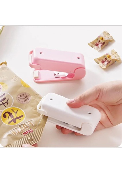 Beyaz Stil Mini Gıda Mühürleyenler Ev El Basınçlı Kapama Makinesi Gıda Tasarrufu Aperatif Gıda Plastik Poşet Kapama Makinesi Küçük Paketleyiciler Mühürleyen (Yurt Dışından) indirimleri