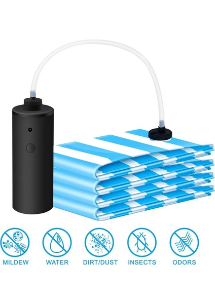 5 ADET-70X50CM Tarzı Elektrikli Vakum Depolama Pompası Seyahat Ev Giysileri Battaniyeler Taşınabilir El Sous Vide Gıda Tasarrufu Vakum Torbaları Mühürleyen Makinesi (Yurt Dışından) indirimleri