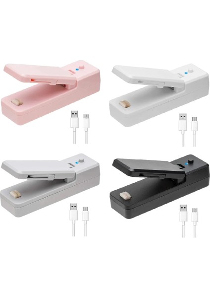 Beyaz Stil Yeni Mini Torba Mühürleyen 2-In-1 Taşınabilir Isı Mühürleyenler Şarj Edilebilir El Vakum Isı Mühürleyenler ve Plastik Torba Depolama Için Kesici Gıda (Yurt Dışından) fiyatları