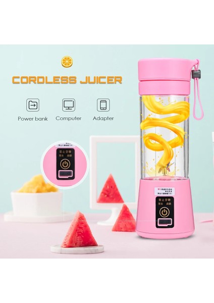 Stil 2 Kırmızı Stil Taşınabilir Blender USB Mikser Elektrikli Meyve Sıkacağı Makinesi Smoothie Blender Mini Mutfak Robotu Kişisel Blender Fincan Suyu Karıştırıcıları (Yurt Dışından)