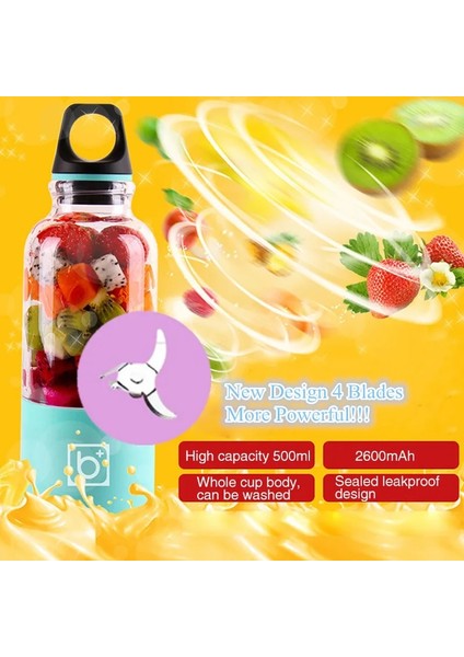 Stil 2 Kırmızı Stil Taşınabilir Blender USB Mikser Elektrikli Meyve Sıkacağı Makinesi Smoothie Blender Mini Mutfak Robotu Kişisel Blender Fincan Suyu Karıştırıcıları (Yurt Dışından)