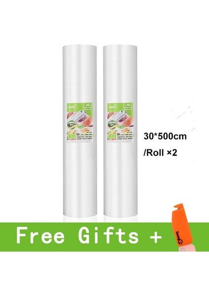 30CM-2PCS Tarzı Mutfak Gıda Vakum Torbası Saklama Torbaları Vakum Mühürleyen Gıda Taze Uzun Tutma cm * 500CM (Yurt Dışından)