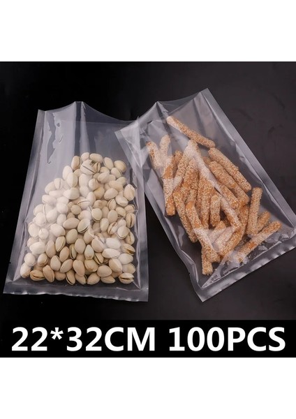 22 32 cm 100 Adet Stil Vakum Pürüzsüz Çanta Gıda Vakum Torbası Saklama Torbaları Vakum Mühürleyen Gıda Taze Uzun Dz-2se Dz-2sd DZ-300 P-290 Için Tutmak (Yurt Dışından)