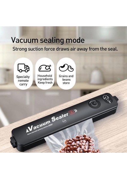 Mod 2 Stili Au Fiş 220V Gıda Depolama Paketleme Için Vakum Mühürleyen 220V Sebzeler Için Vakum Makinesi Meyve Et Taze Tutma Otomatik Paketleme (Yurt Dışından)