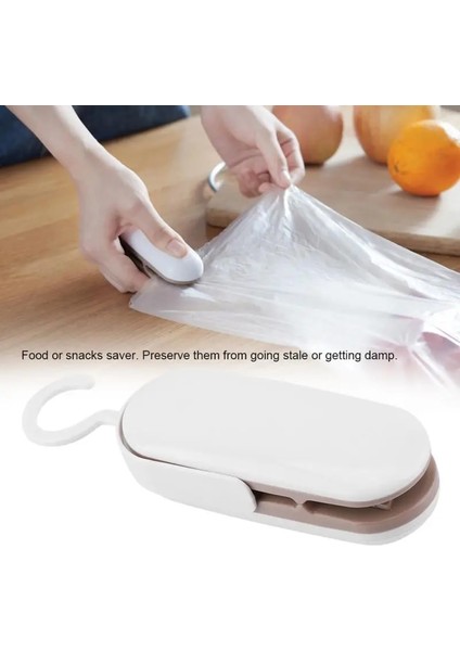 Gümüş Gri Tarzı Ev Aletleri Çantalar Için Mini Isı Yalıtım Makinesi Kullanışlı Isıtıcı Paket Mühürleyen Kelepçeler Mutfak Için Paketleme Makinesi Gıda Için (Yurt Dışından)