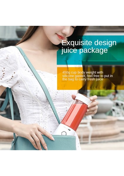 Lavanta Tarzı Mini Taşınabilir Sıkacağı Turuncu USB Elektrikli Mikser Meyve Smoothie Blender Makinesi Kişisel Mutfak Robotu Maker Suyu Yeni (Yurt Dışından)