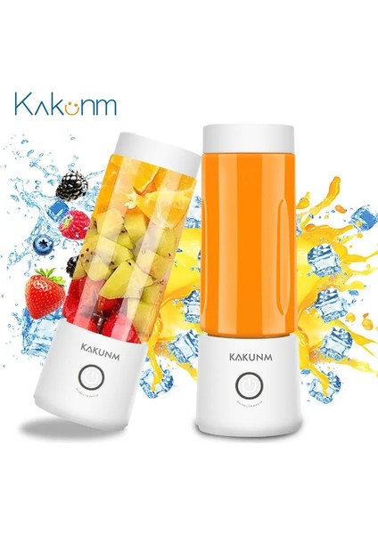 Pembe Meyve Sıkacağı Tarzı Mini Taşınabilir Sıkacağı Turuncu USB Elektrikli Mikser Meyve Smoothie Blender Makinesi Kişisel Mutfak Robotu Maker Suyu Sıkacağı (Yurt Dışından)