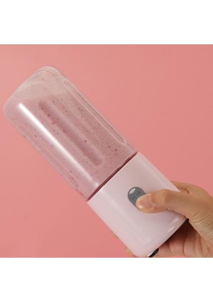 Pembe Tarzı 500ML Taşınabilir Elektrikli Meyve Sıkacağı Fincan Mutfak Ofis Şarj Edilebilir Mini Blender Mutfak Robotu USB Mikser Küçük Pişirme Aletleri (Yurt Dışından)