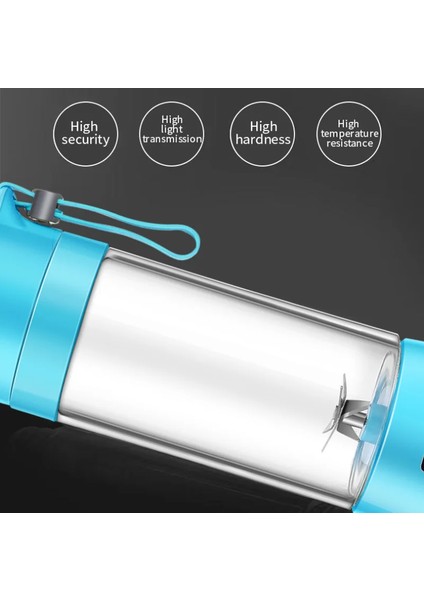 Açık Yeşil Tarzı Taşınabilir Meyve Sıkacağı USB Kablosuz Blender Ev Elektrikli Mikser Makinesi Smoothie Blender Mini Mutfak Robotu Kişisel Meyve Suyu Karıştırıcıları (Yurt Dışından)