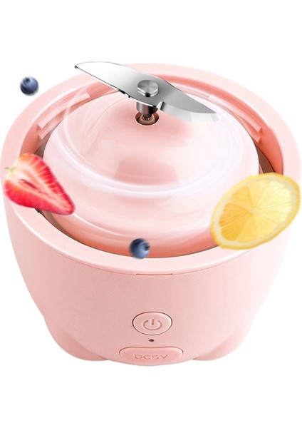 Pembe Tarzı Mini Elektrikli Sıkacağı Taşınabilir Karıştırıcılar USB Pres Şarj Manuel Sıkacakları Bardak 330 ml Kişisel Mutfak Robotu Makinesi Meyve Sıkacağı (Yurt Dışından)