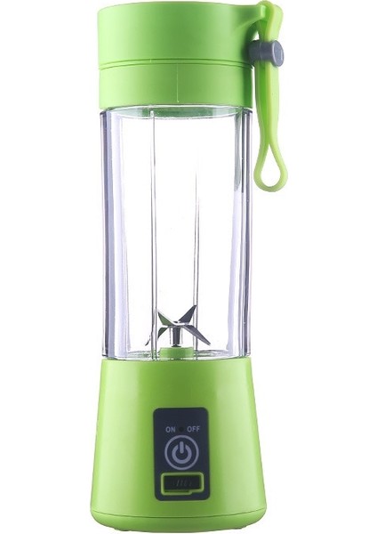 Yeşil Stil USB Şarj Edilebilir Taşınabilir Kolay Blender Mini Sıkacağı Çok Fonksiyonlu USB Şarj Suyu Bardağı Meyve Elektrikli Suyu Karıştırma Fincan (Yurt Dışından)