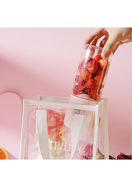 Pembe Stil Çift Bıçaklı Elektrikli Sıkacağı Taşınabilir Blender USB Mini Blender Akülü Pres Suyu Şarj Manuel Portakal Sıkacağı (Yurt Dışından) fiyatları
