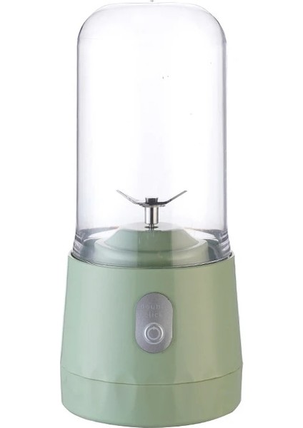 Yeşil Stil USB Blender Mini Elektrikli Sıkacağı 300ML Taşınabilir Mikser El Smoothie Maker Blender Karıştırma Şarj Edilebilir Mini Mutfak Robotu (Yurt Dışından)