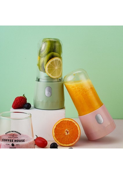 Yeşil Stil USB Blender Mini Elektrikli Sıkacağı 300ML Taşınabilir Mikser El Smoothie Maker Blender Karıştırma Şarj Edilebilir Mini Mutfak Robotu (Yurt Dışından)